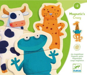 Sada 24 dětských dřevěných magnetů se zvířátky Djeco DJECO