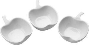 Sada 3 porcelánových servírovacích misek Premier Housewares Apple Shape Premier Housewares