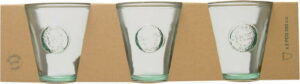 Sada 3 sklenic z recyklovaného skla Ego Dekor Authentic