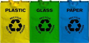 Sada 3 tašek na tříděný odpad Premier Housewares Eco