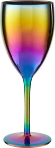 Sada 4 sklenic na víno s duhovým efektem Premier Housewares Rainbow