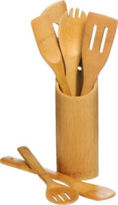 Sada 6 kuchyňských nástrojů s držákem z bambusu Premier Housewares Bamboo Premier Housewares