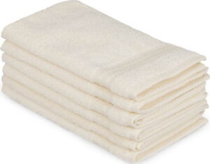 Sada 6 světle krémových bavlněných ručníků Madame Coco Lento Crema