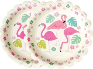 Sada 8 papírových talířků Rex London Flamingo Bay