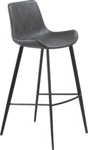 Šedá barová židle z eko kůže DAN–FORM Denmark Hype ​​​​​DAN-FORM Denmark
