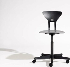 Šedo-černá dětská otočná židle na kolečkách Flexa Ray Flexa