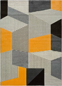 Šedo-oranžový koberec Universal Leo Grey