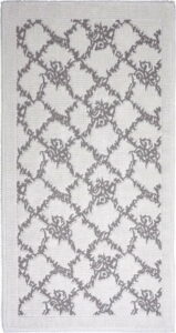 Šedobéžový bavlněný koberec Vitaus Sarmasik