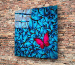 Skleněný obraz Insigne Azul Butterfly