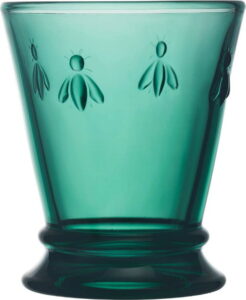 Smaragdově zelená sklenice La Rochére Bee