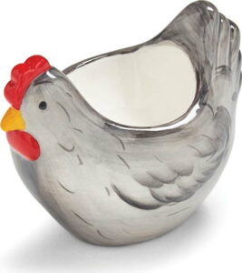 Stojánek na vajíčko ve tvaru slepice z glazované keramiky Cooksmart ® Farmers Kitchen Cooksmart