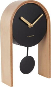 Stolní hodiny s březovým dřevem Karlsson Smart Pendulum Light Karlsson