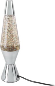 Stolní lampa ve stříbrné barvě s glitry Leitmotiv Glitter