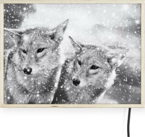 Světelná nástěnná dekorace s motivy vlků Surdic