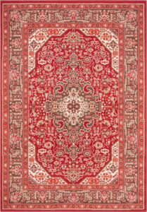 Světle červený koberec Nouristan Skazar Isfahan