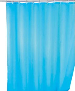 Světle modrý sprchový závěs s protiplísňovou povrchovou úpravou Wenko