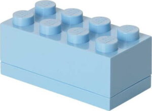 Světle modrý úložný box LEGO® Mini Box LEGO