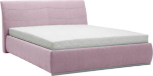 Světle růžová dvoulůžková postel Mazzini Beds Luna