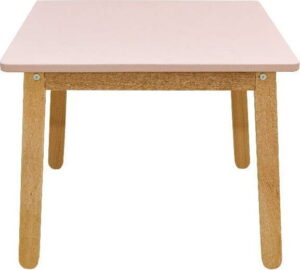 Světle růžový dětský stůl BELLAMY Woody BELLAMY