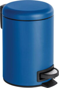 Tmavě modrý pedálový odpadkový koš Wenko Leman