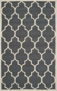 Tmavě šedý vlněný koberec Safavieh Everly