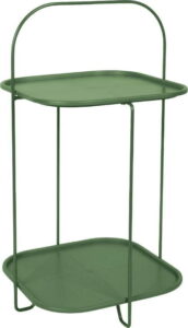 Tmavě zelený odkládací stolek Leitmotiv Trays Leitmotiv