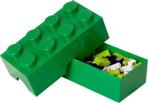 Tmavě zelený svačinový box LEGO® LEGO