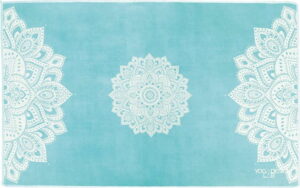 Tyrkysově modrý ručník na jógu Yoga Design Lab Mandala