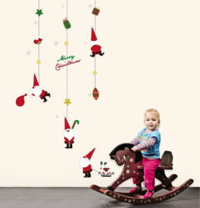 Vánoční samolepky Ambiance Fathers Christmas Toys Ambiance