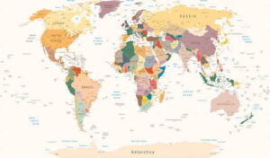 Velkoformátová tapeta Bimago World Map