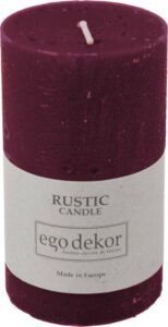 Vínově červená svíčka Baltic Candles Rustic