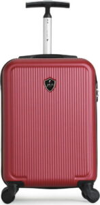 Vínově červený cestovní kufr na kolečkách GENTLEMAN FARMER Marbo Valise Cabine