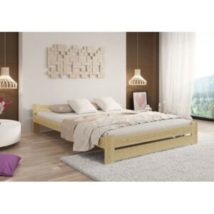 Vyvýšená masivní postel Euro 120x200 cm včetně roštu Olše Home Line