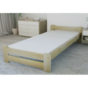 Vyvýšená masivní postel Euro 80x200 cm včetně roštu Borovice Home Line