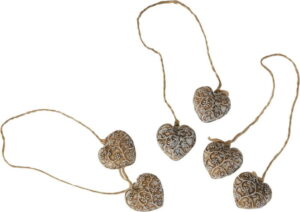 Závěsná ozdoba Antic Line Hearts Ornament Antic Line