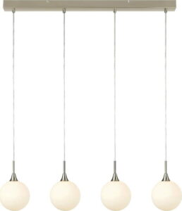 Závěsné svítidlo ve stříbrné barvě Markslöjd Quattro XL Pendant Steel Markslöjd