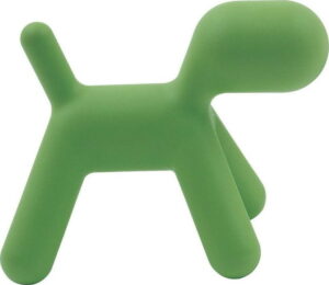Zelená dětská stolička ve tvaru psa Magis Puppy