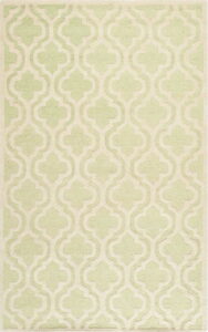 Zeleno-bílý vlněný koberec Safavieh Lola