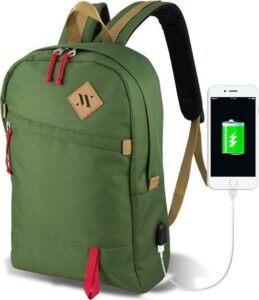 Zelený batoh s USB portem My Valice FREEDOM Smart Bag Myvalice