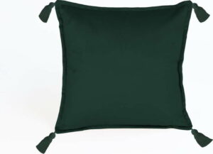 Zelený dekorativní povlak na polštář Velvet Atelier Pompos