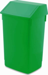 Zelený odpadkový koš s vyklápěcím víkem Addis