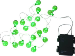 Zelený venkovní světelný LED řetěz s motivem žárovek Best Season Bulb