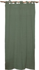 Zelený závěs Linen Cuture Cortina Hogar Green Linen Couture