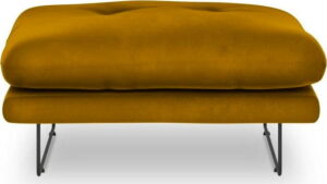 Žlutý puf se sametovým potahem Windsor & Co Sofas Gravity Windsor & Co Sofas