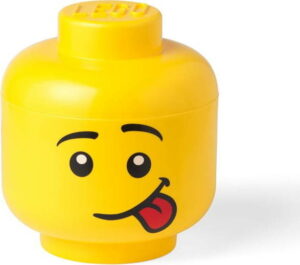 Žlutý úložný box ve tvaru hlavy LEGO® Silly