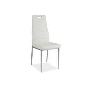 Jídelní židle H260 bílá/chrom SIGNAL