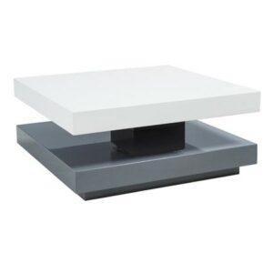 Konferenční stolek FALON bílá/šedá 75(105)x75x34 cm SIGNAL