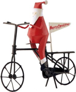 Vánoční dekorace G-Bork Santa on Bike G-Bork