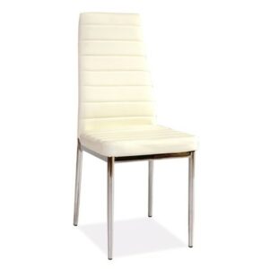 Židle H-261 bílá/chrom SIGNAL