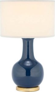 Stolní lampa s modrou základnou Safavieh Charlie Safavieh